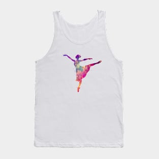 Girl Ballerina Watercolor Gift Tank Top